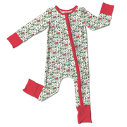 Paisley Cardinals Bamboo Convertible Footie (pre-order)