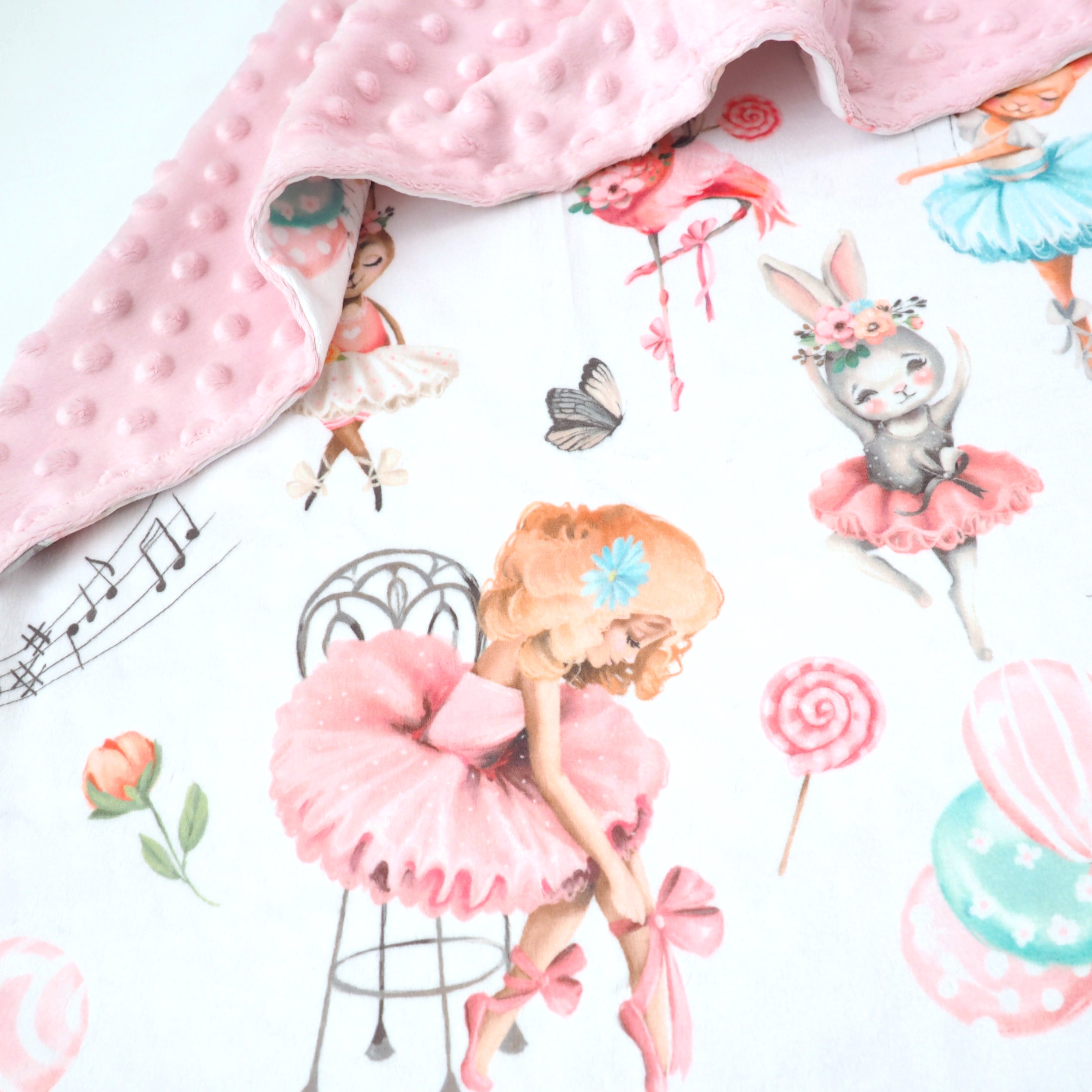 Ballerinas Minky Baby Blanket