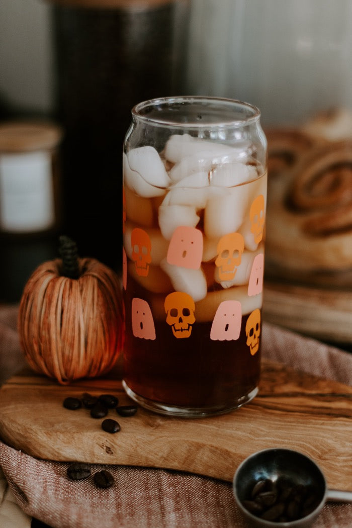 Ghost & Skull Can Glass - 20oz