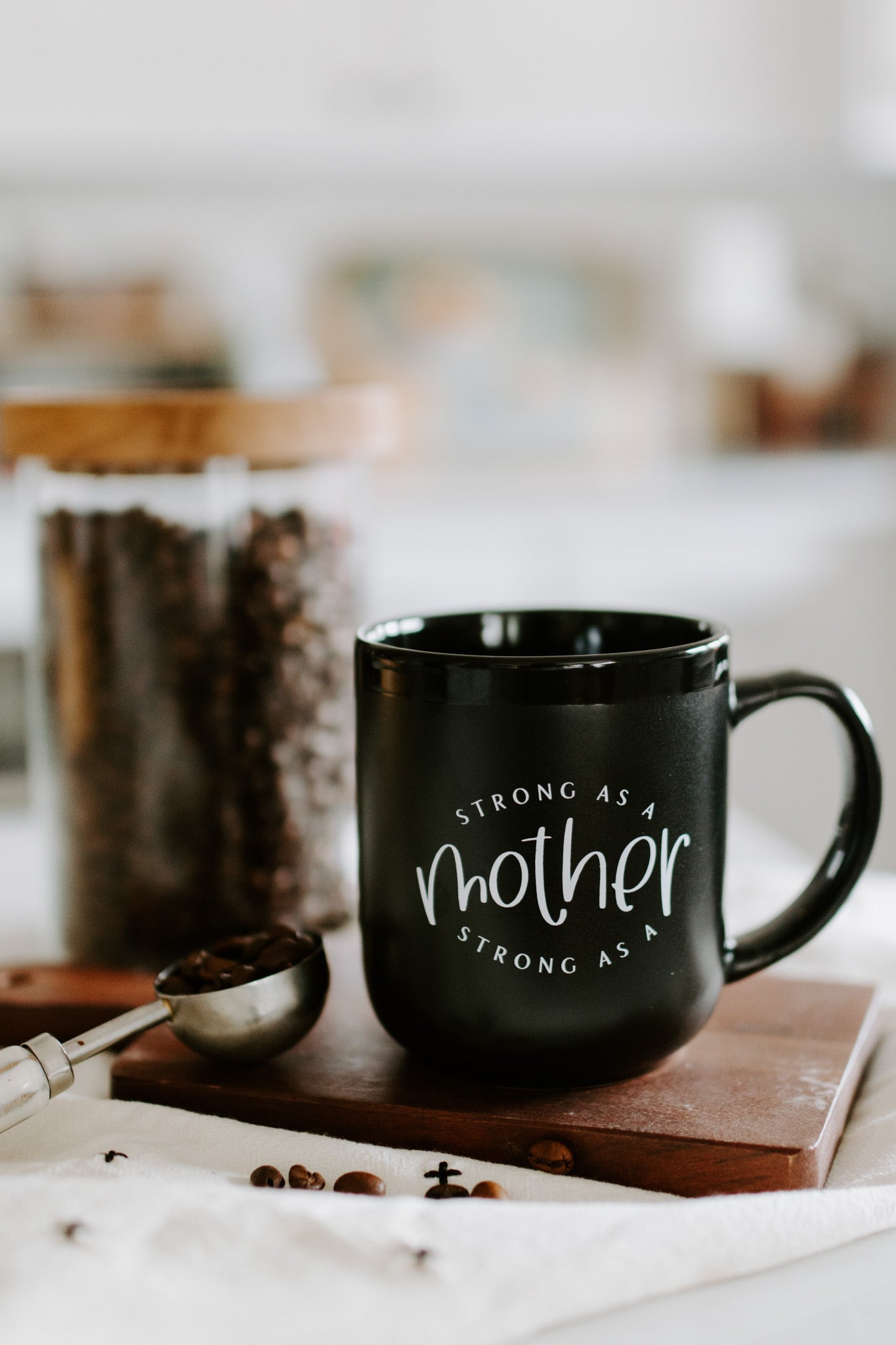 Strong/tired As A Mother Dual Sided Mug - New