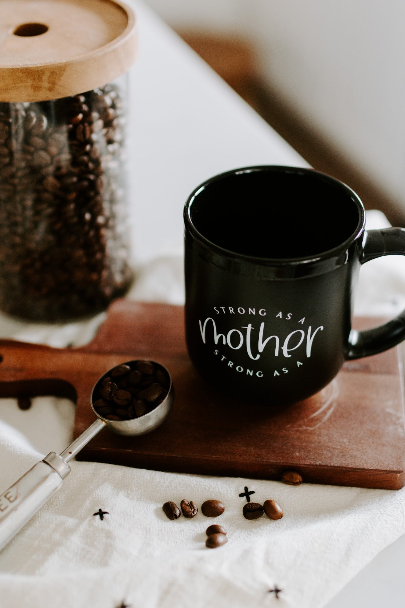 Strong/tired As A Mother Dual Sided Mug - New