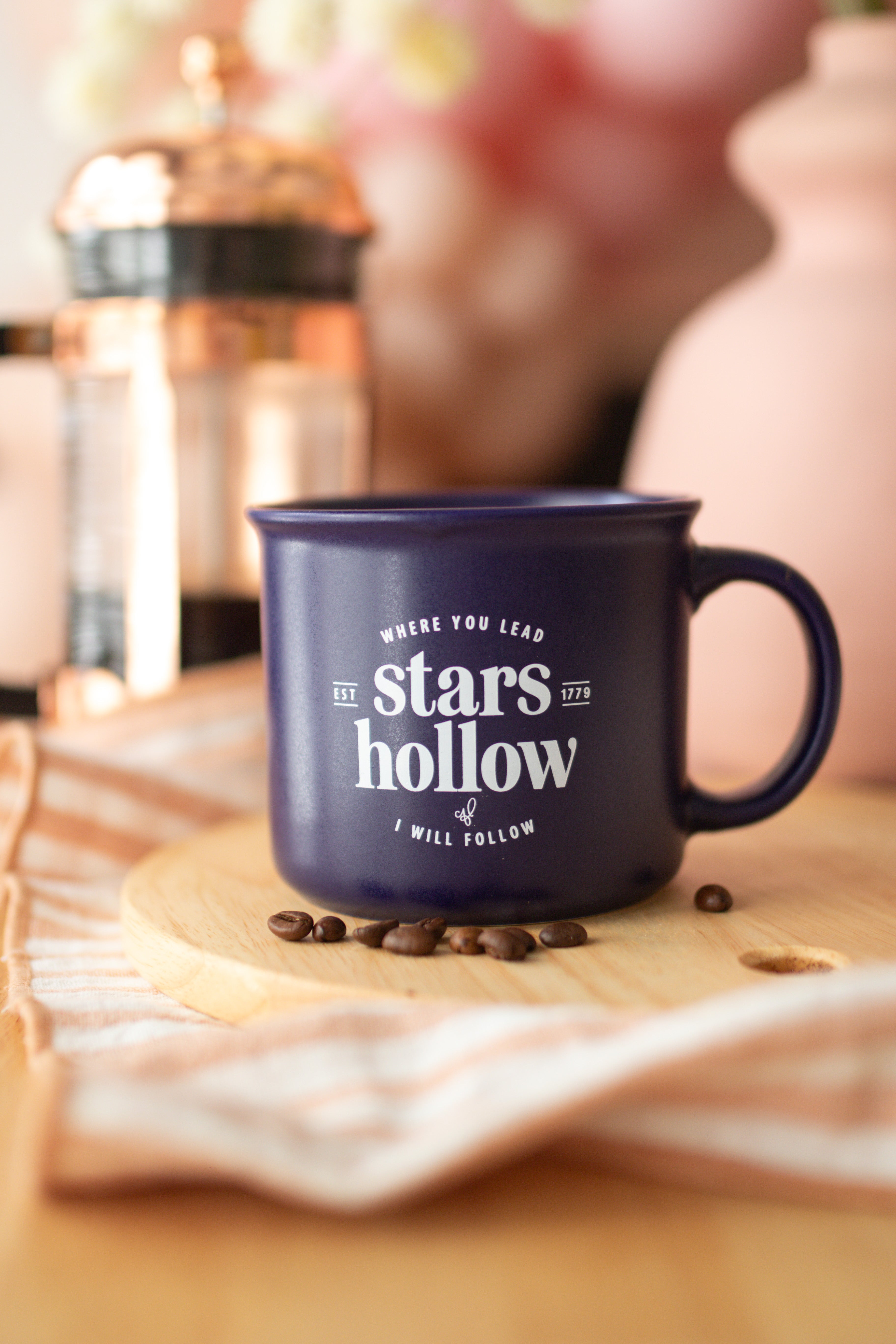 Stars Hollow Matte Cobalt Mug