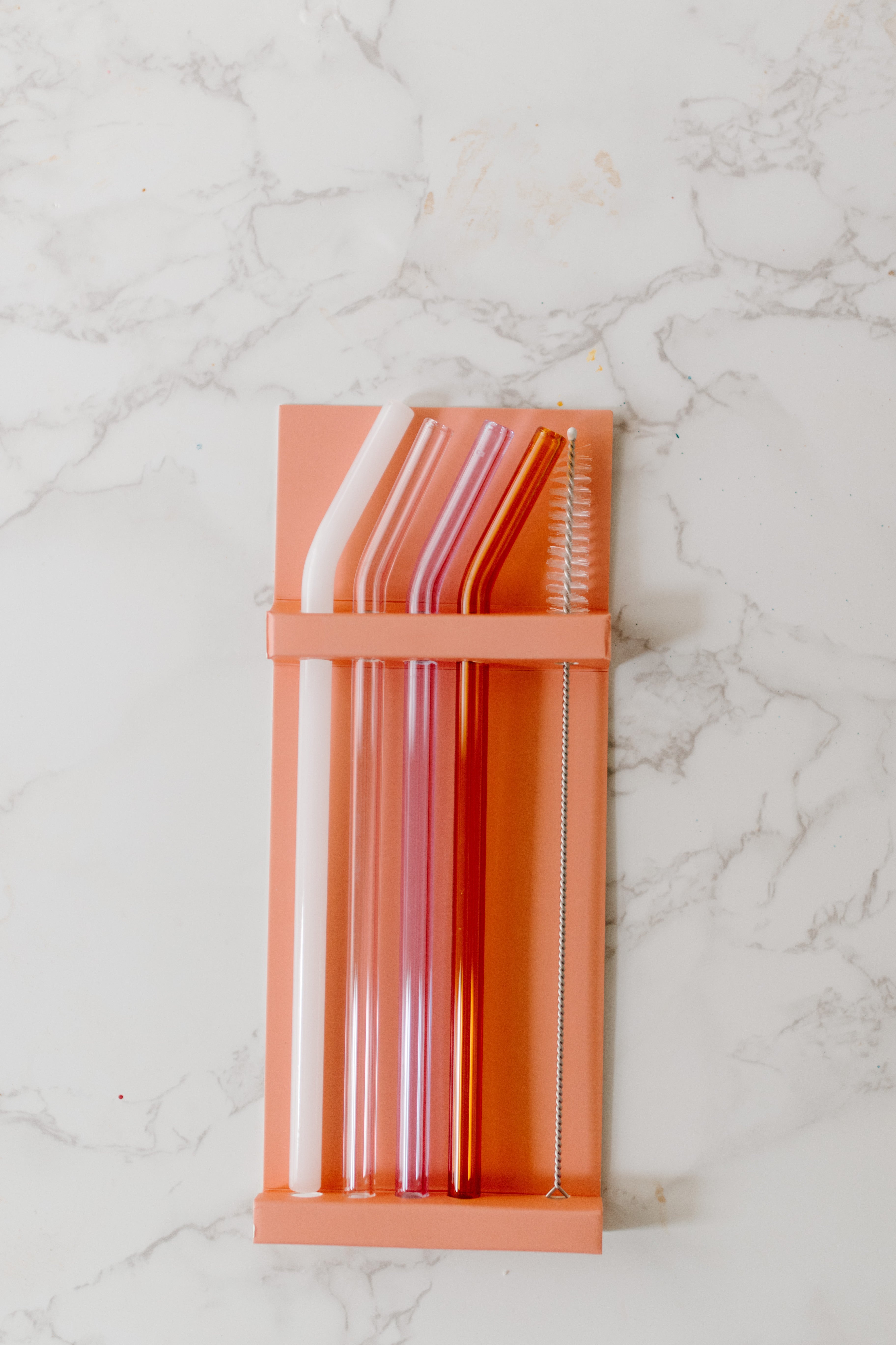 Glass Straw Pack - 4 Colors