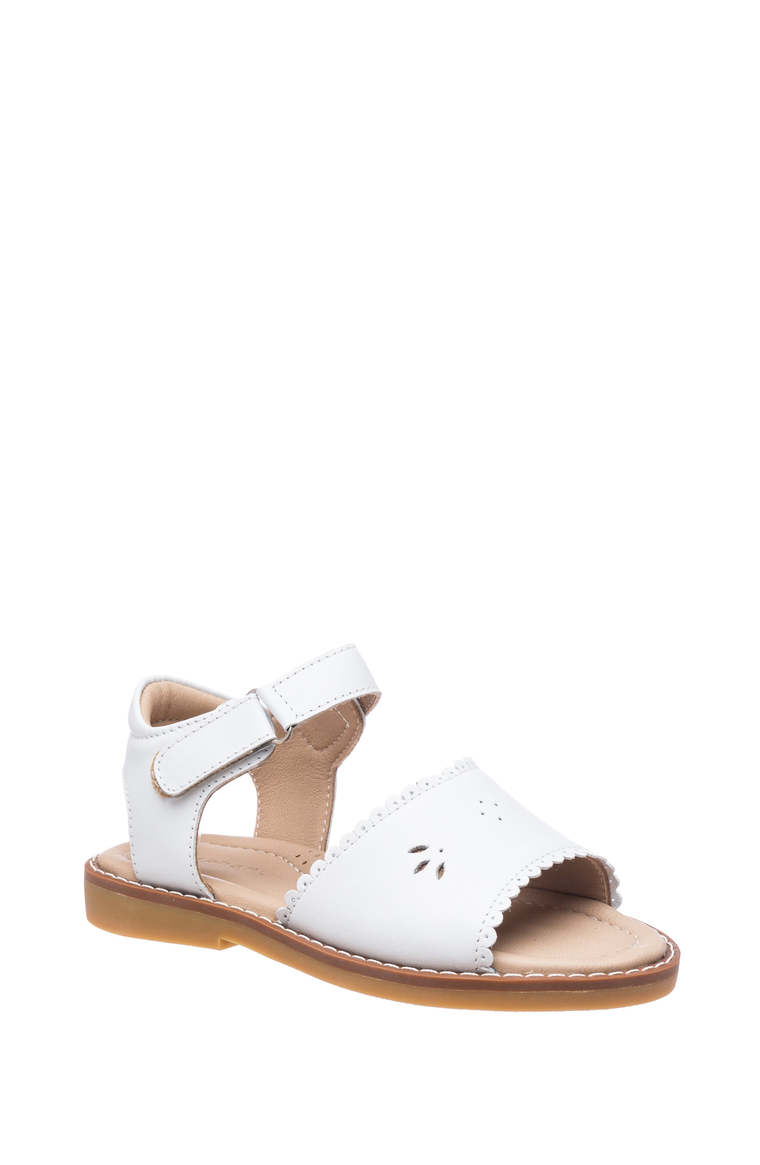 Classic Sandal With Scallop White