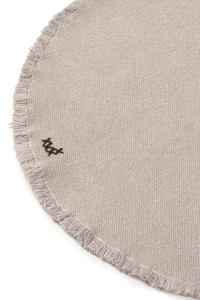 Stonewashed Placemats And Coasters New Grey (set Of 4)
