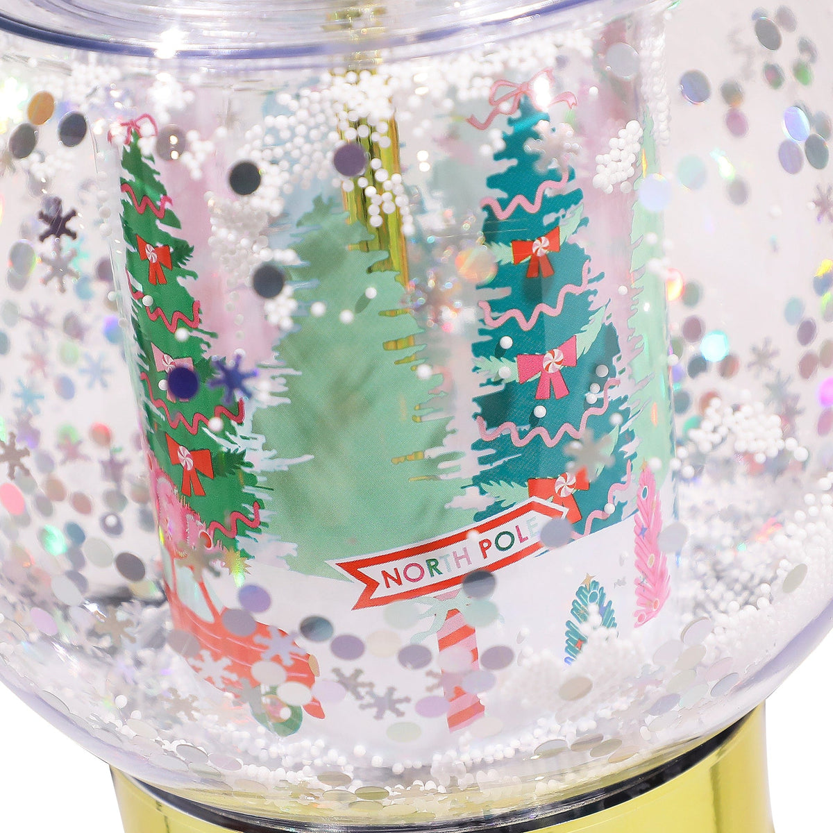 Holiday Snow Globe Sipper (christmas Cup)