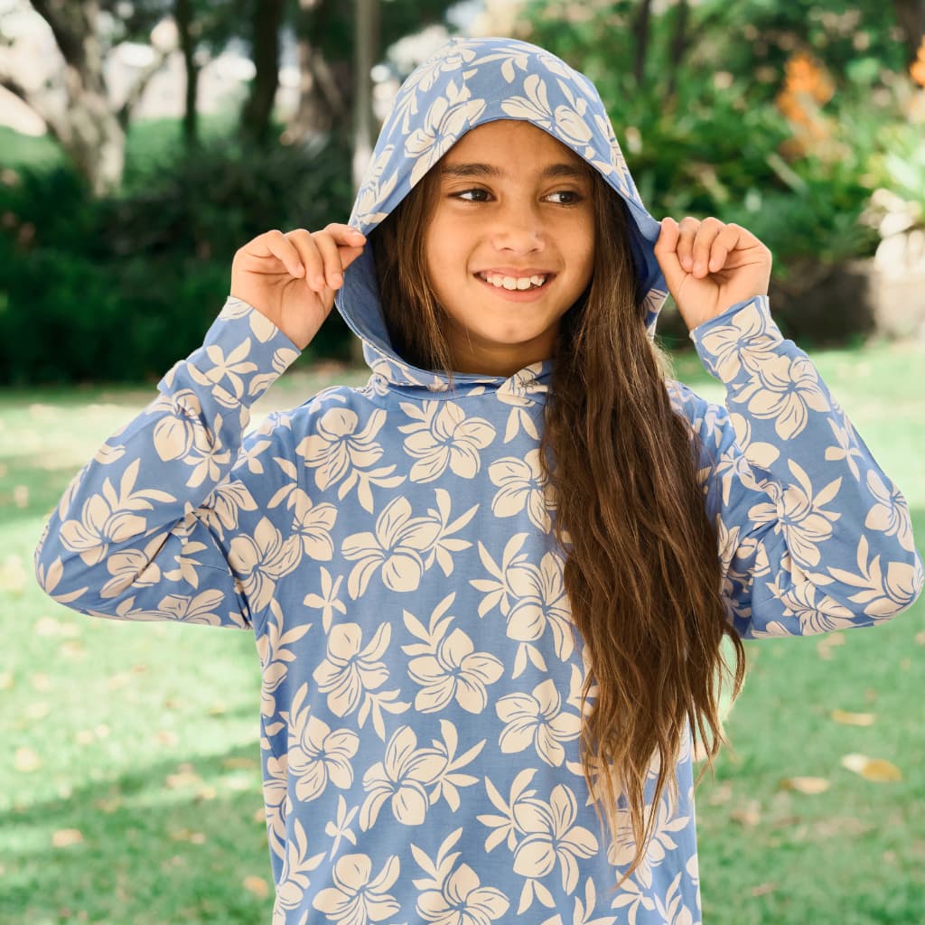 Plumeria Dreams Bamboo Hoodie