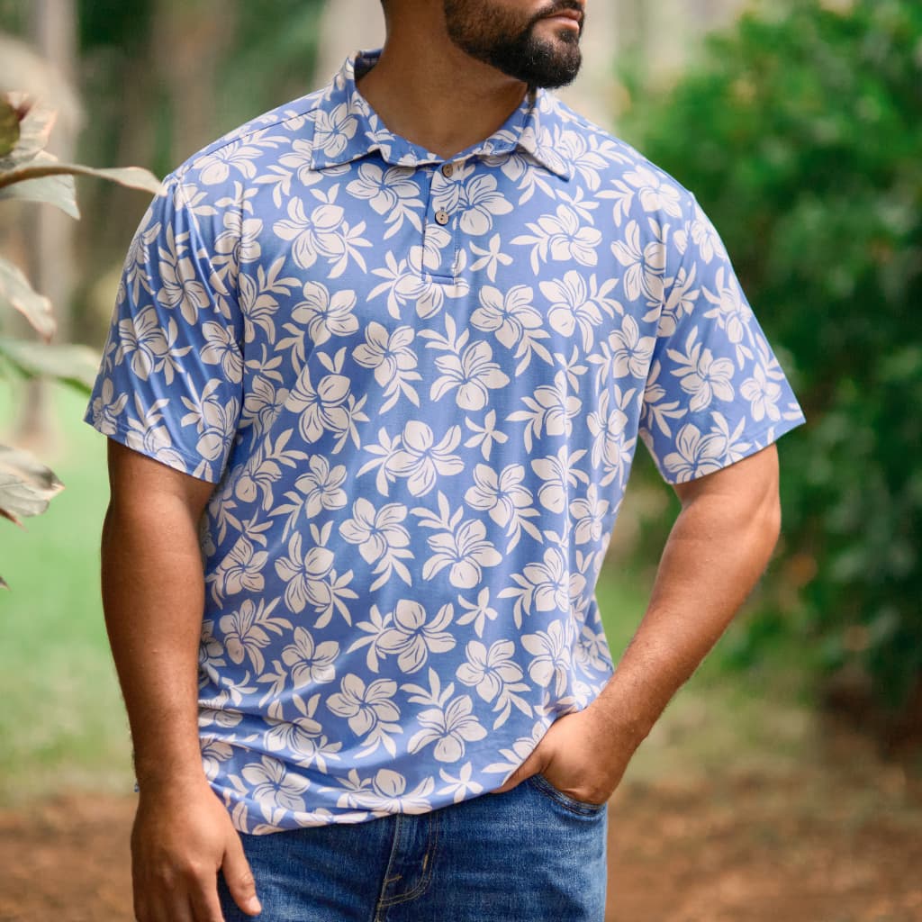 Plumeria Dreams Men's Polo Shirt