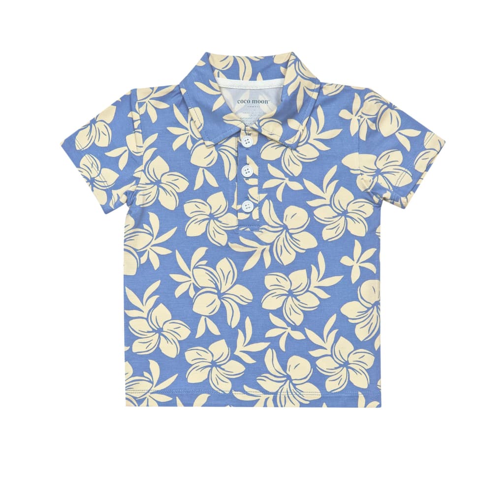Plumeria Dreams Bamboo Polo Shirt