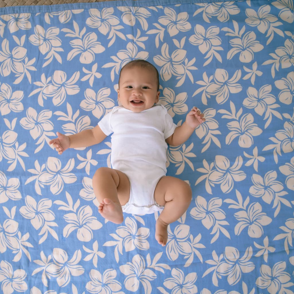 Plumeria Dreams Baby Quilt