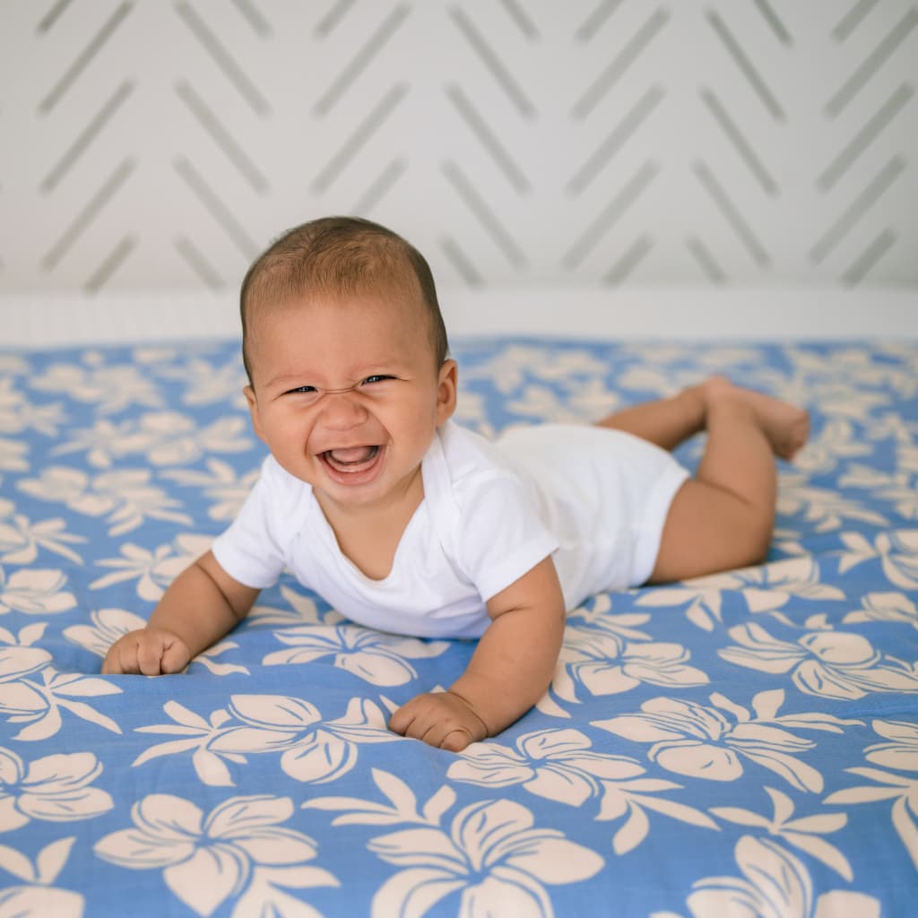 Plumeria Dreams Baby Quilt