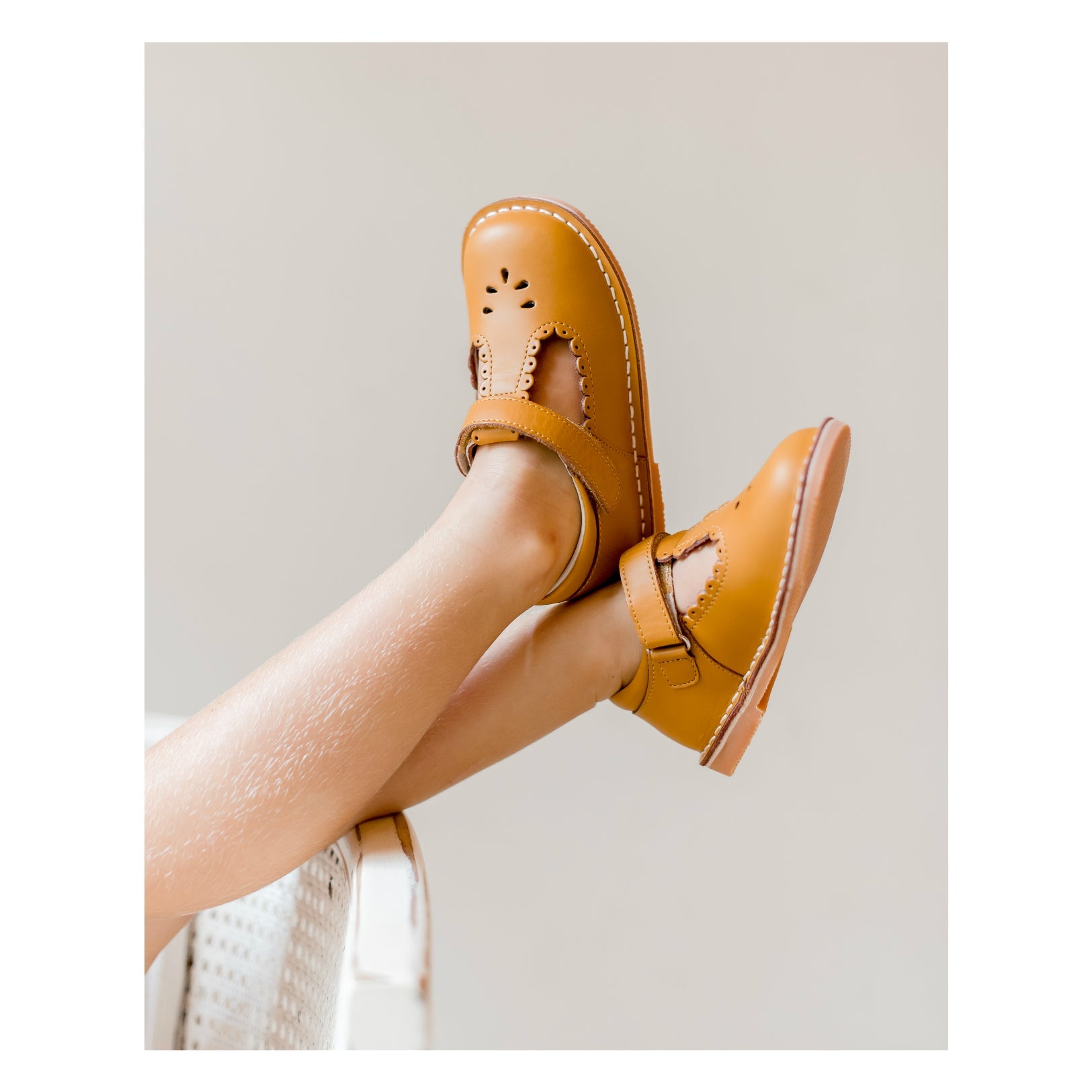 Angie Scalloped T-strap Mary Jane
