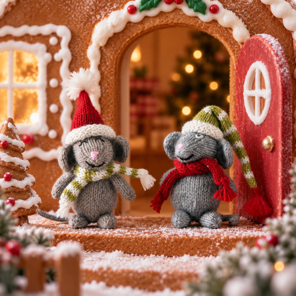 Mouse Ornament - Set Of 2