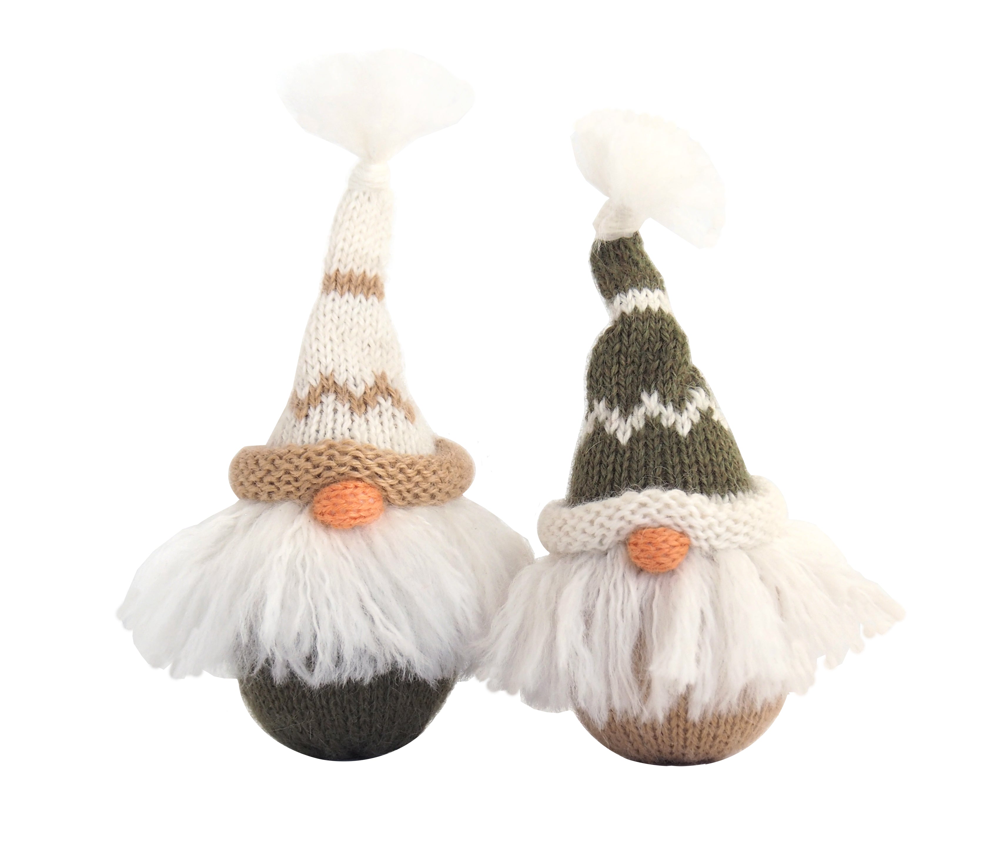 Gnome With Nordic Hat Ornament- Set Of 2