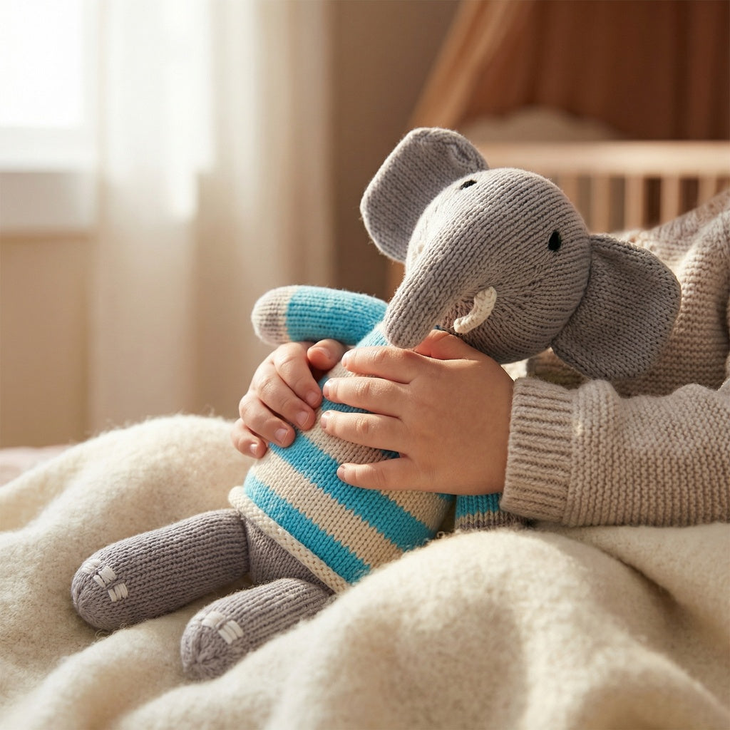 Elephant In Sweater, Blue