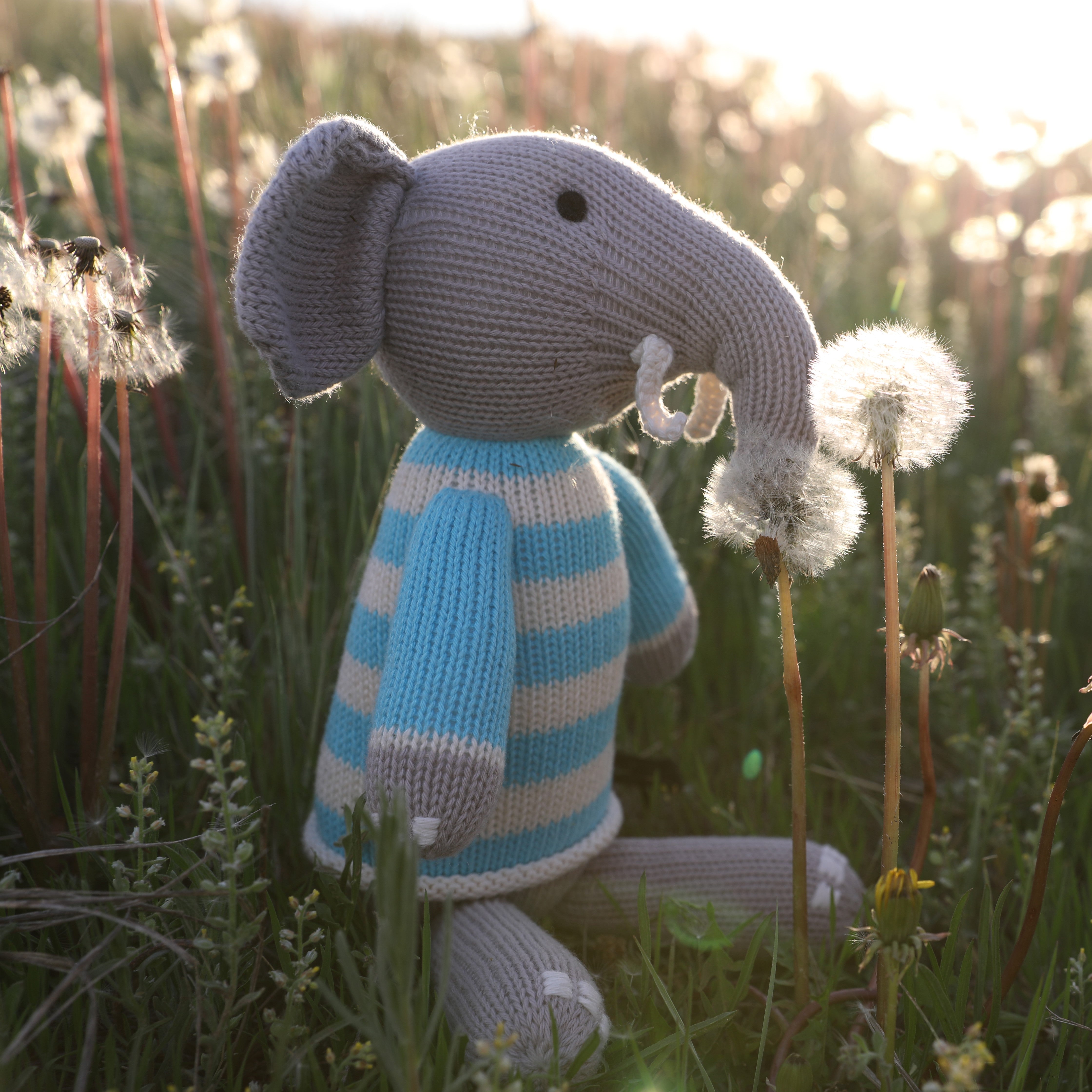 Elephant In Sweater, Blue