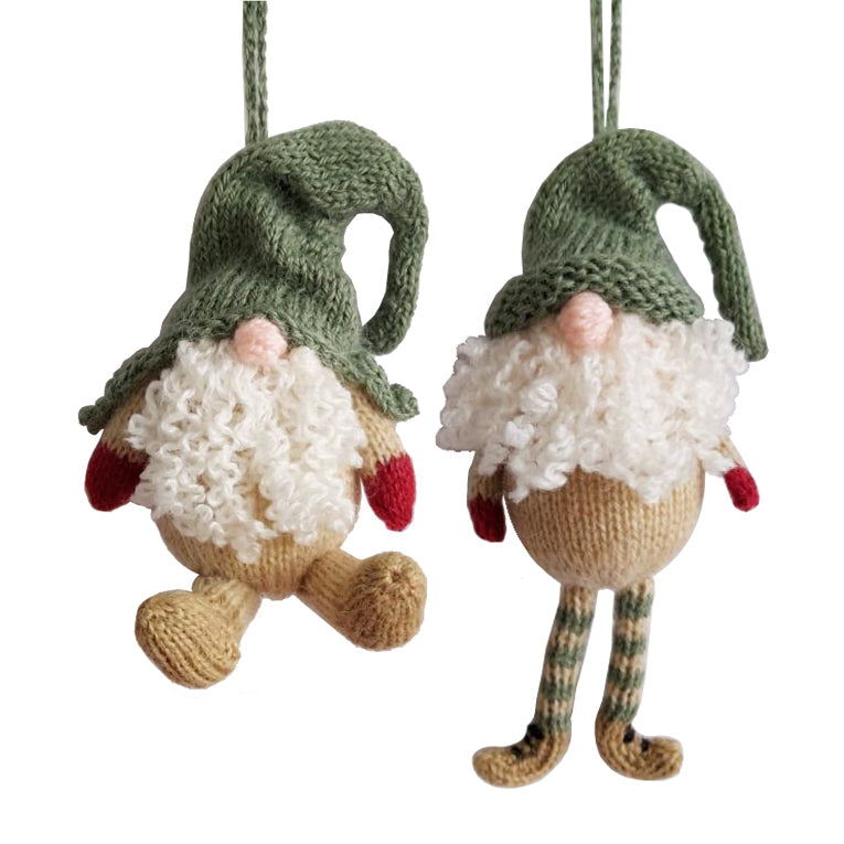 Gnome Ornaments, Set Of 2