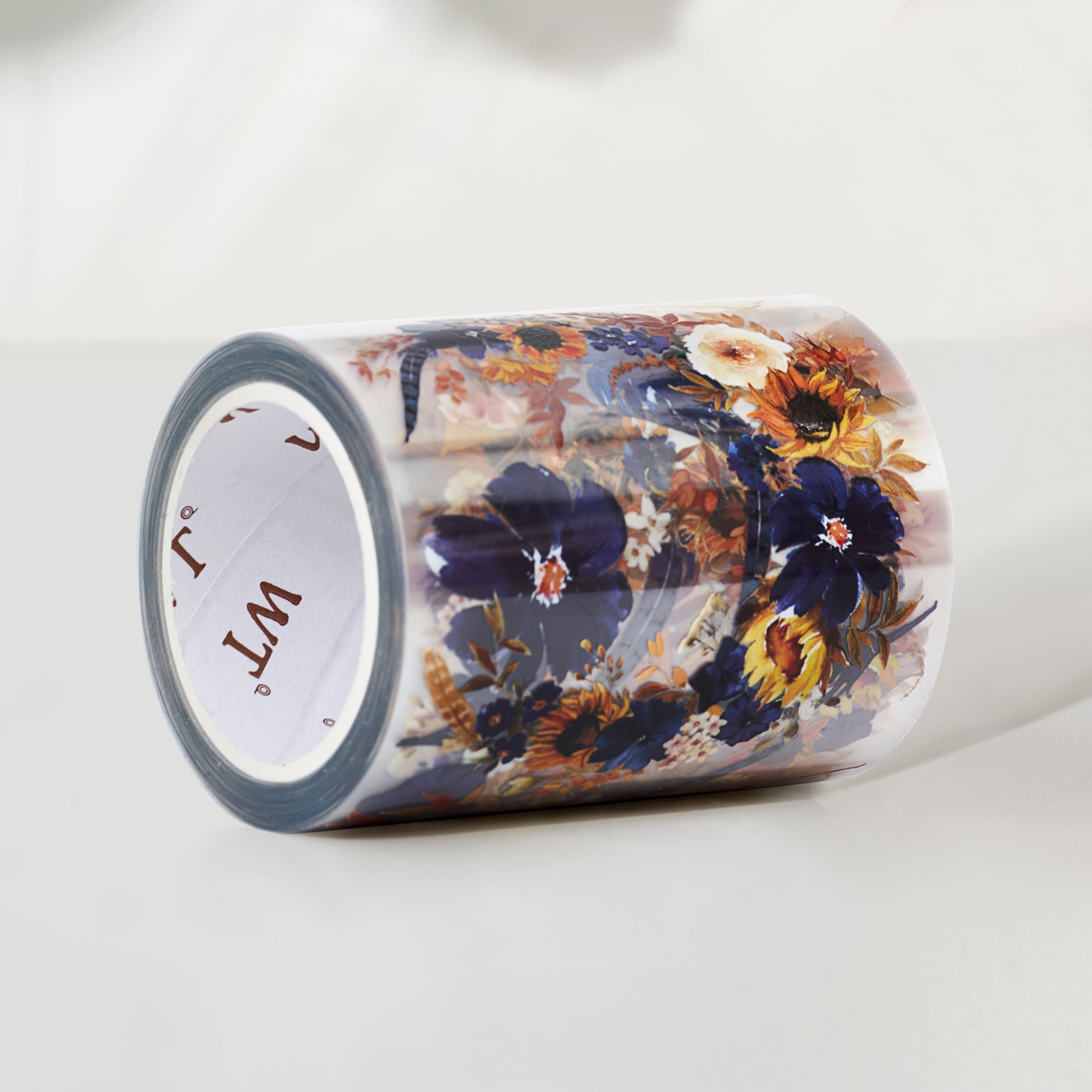 Sunflower & Navy Wide Washi / PET Tape by The Washi Tape Shop