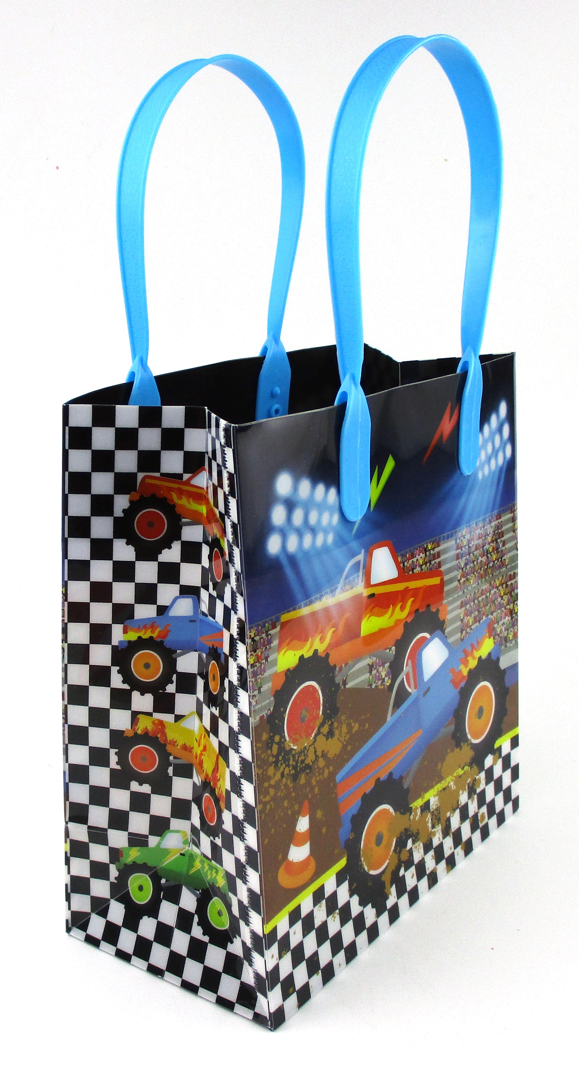 Monster Truck Themed Party Favor Bags Treat Bags - Set Of 6 Or 12