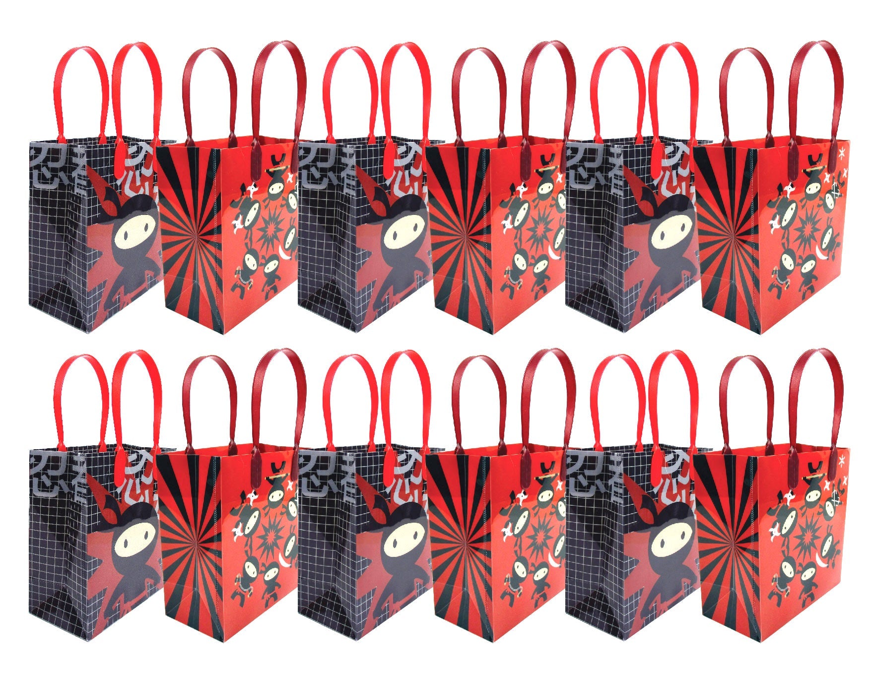 Ninja Themed Party Favor Bags Treat Bags - Set Of 6 Or 12