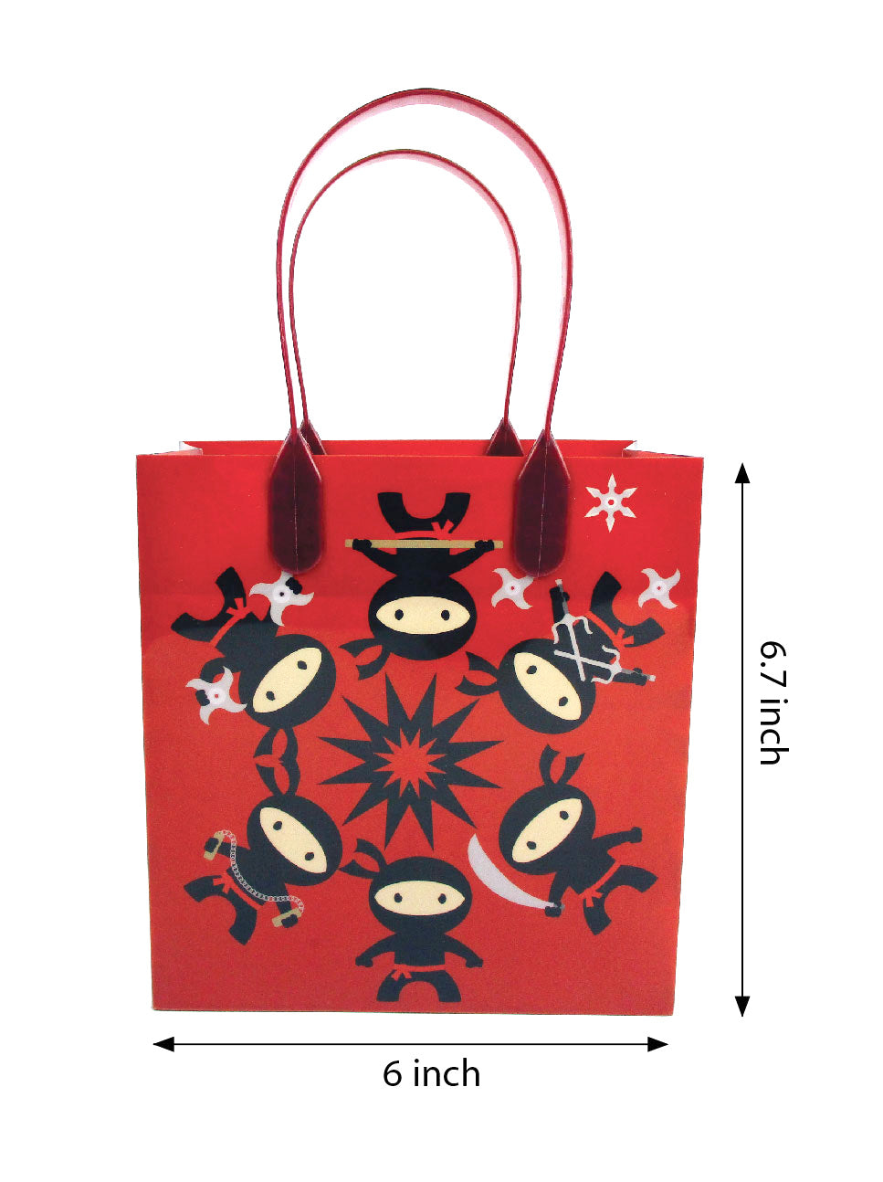 Ninja Themed Party Favor Bags Treat Bags - Set Of 6 Or 12