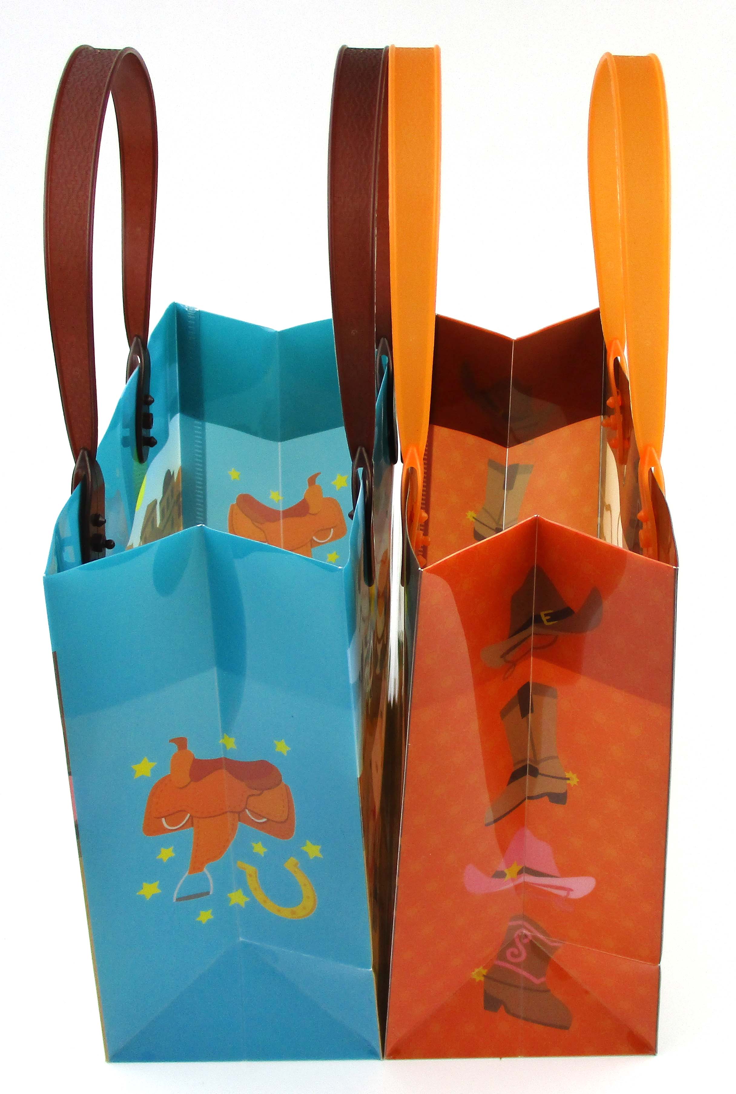 Western Cowboy Cowgirl Themed Party Favor Bags Treat Bags - Set Of 6 Or 12