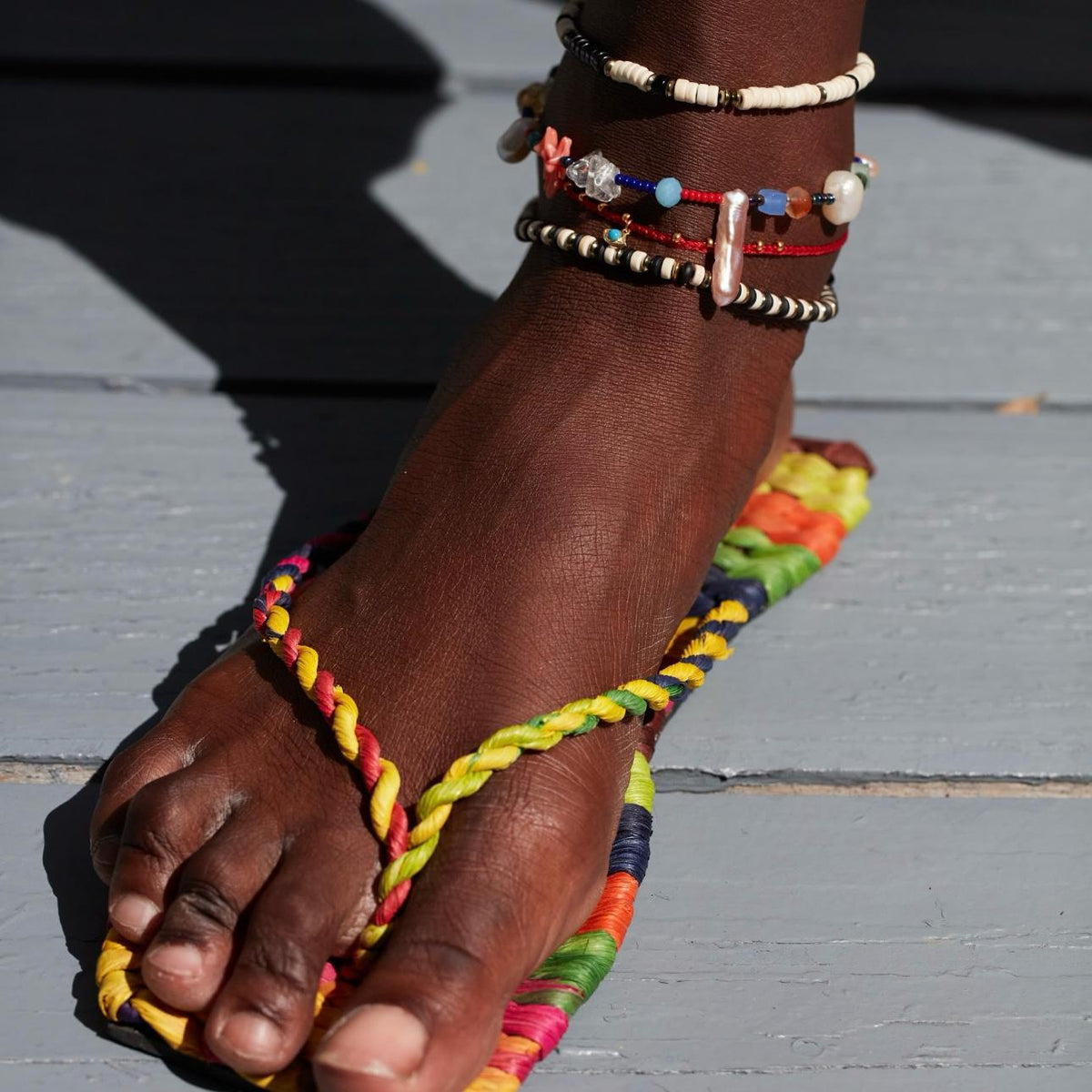 Johanna Pearl & Gem Anklet