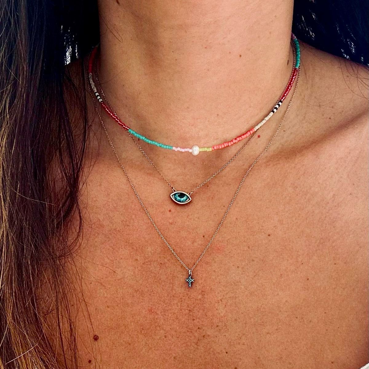 Sandra Pearl Beaded Choker