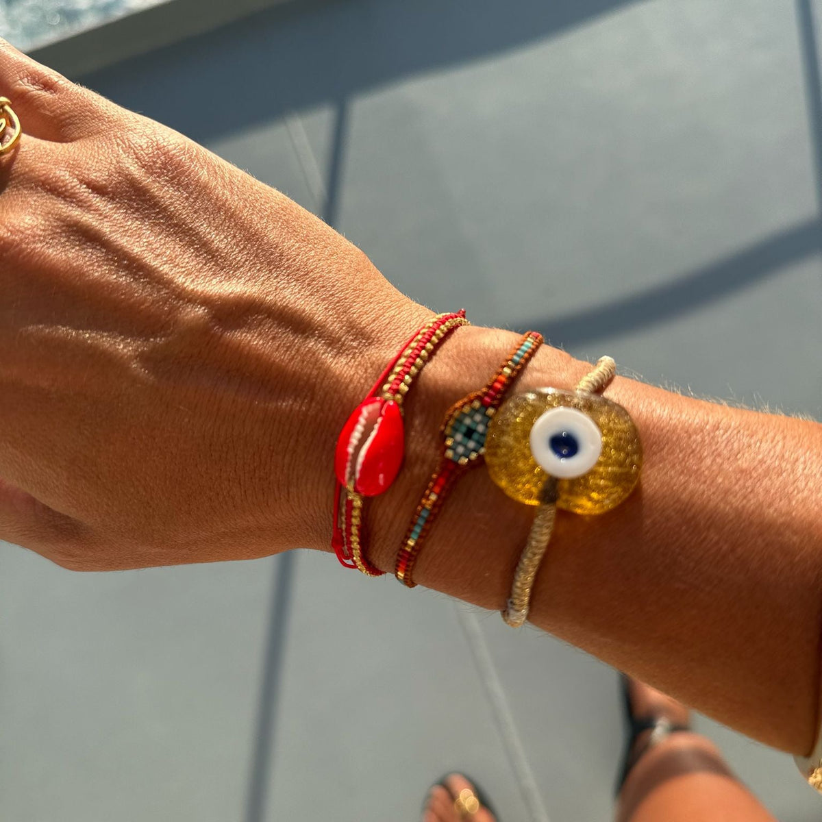 Tulip Cowrie Shell Bracelet