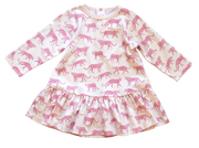 Pink Cheetah Swing Dress