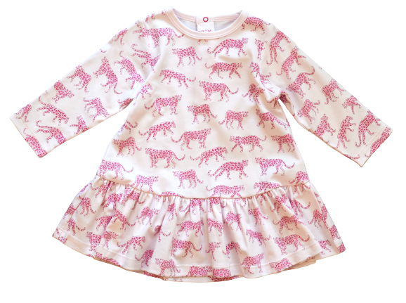 Pink Cheetah Swing Dress
