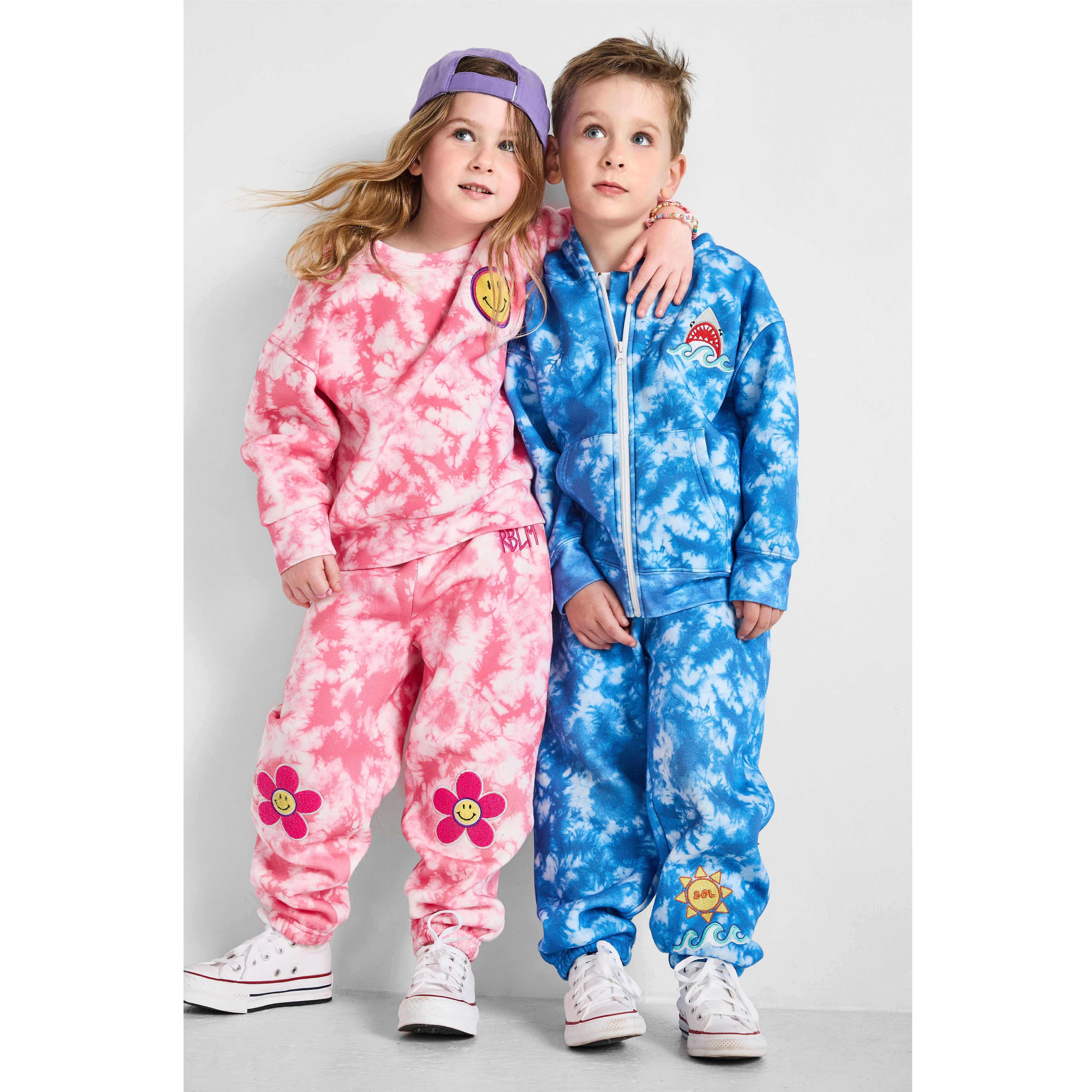 Shark Tie-dye Zip-up Hoodie