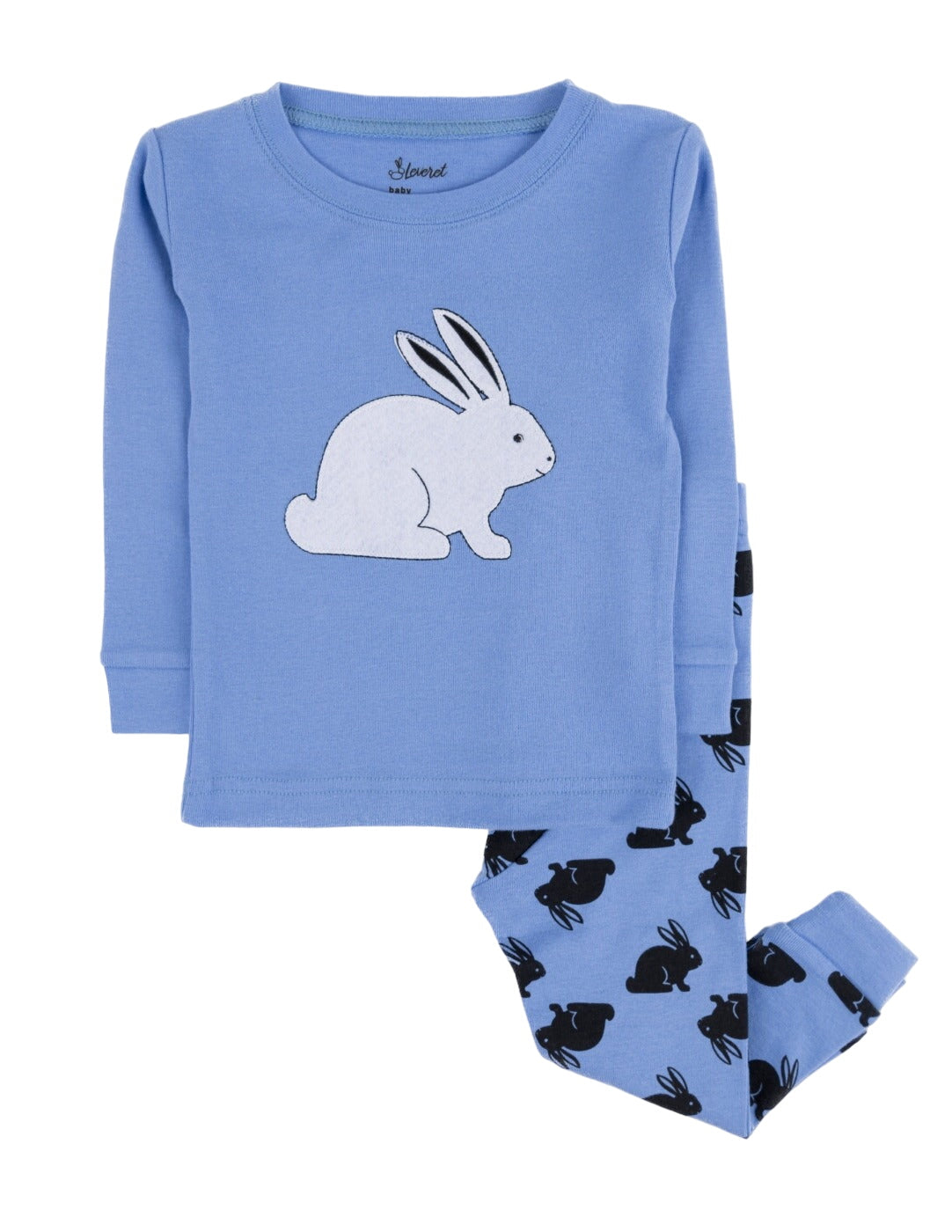 Blue Bunny Rabbit Cotton Pajamas