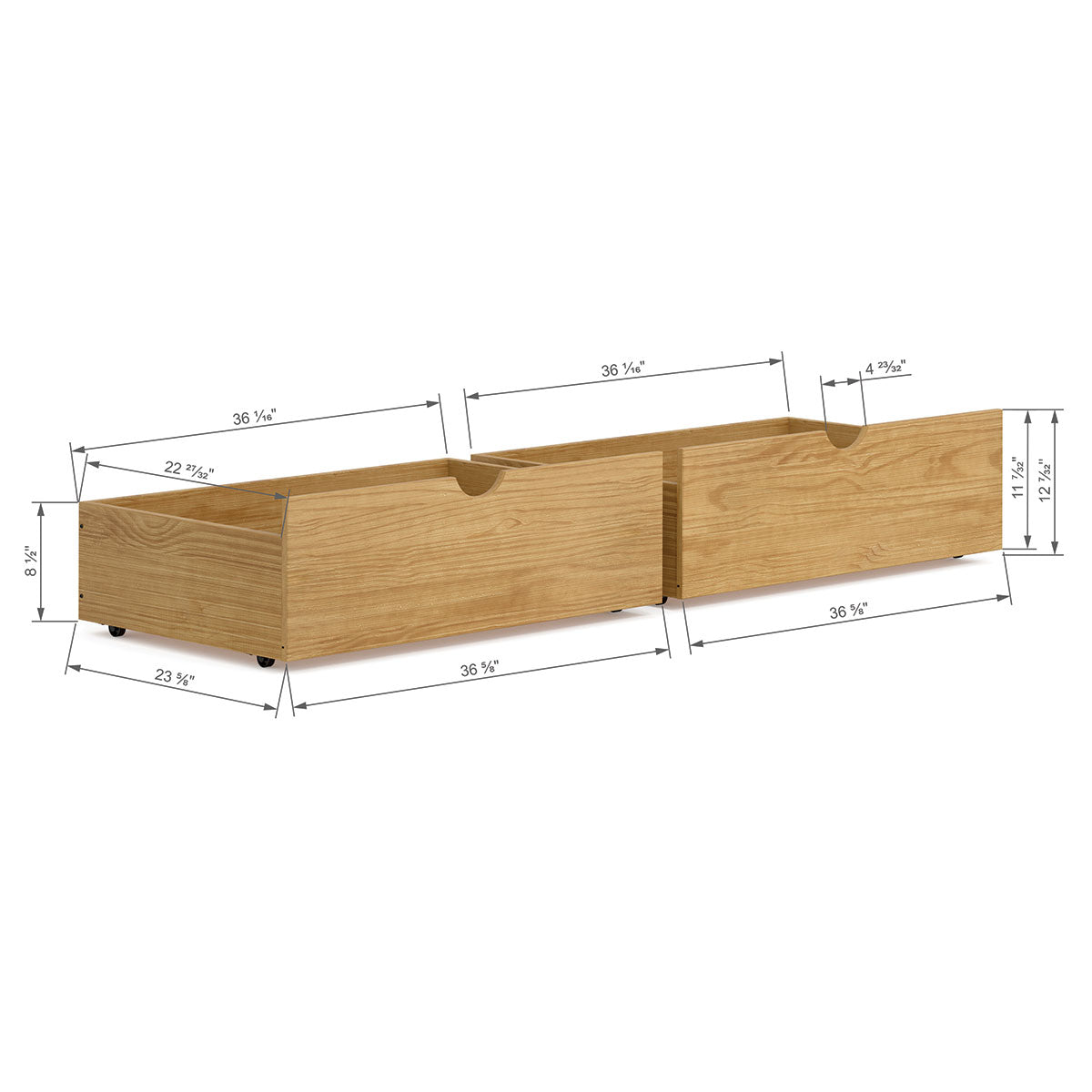 P'kolino Wood Storage Drawers - Natural