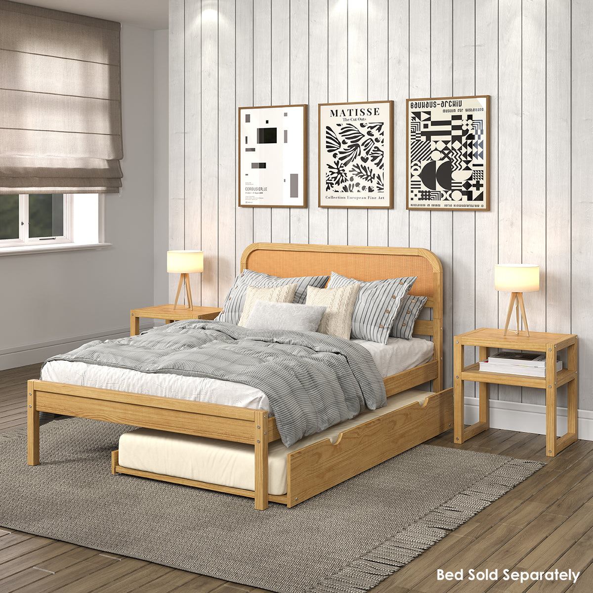 P'kolino Wood Trundle Twin Bed - Natural