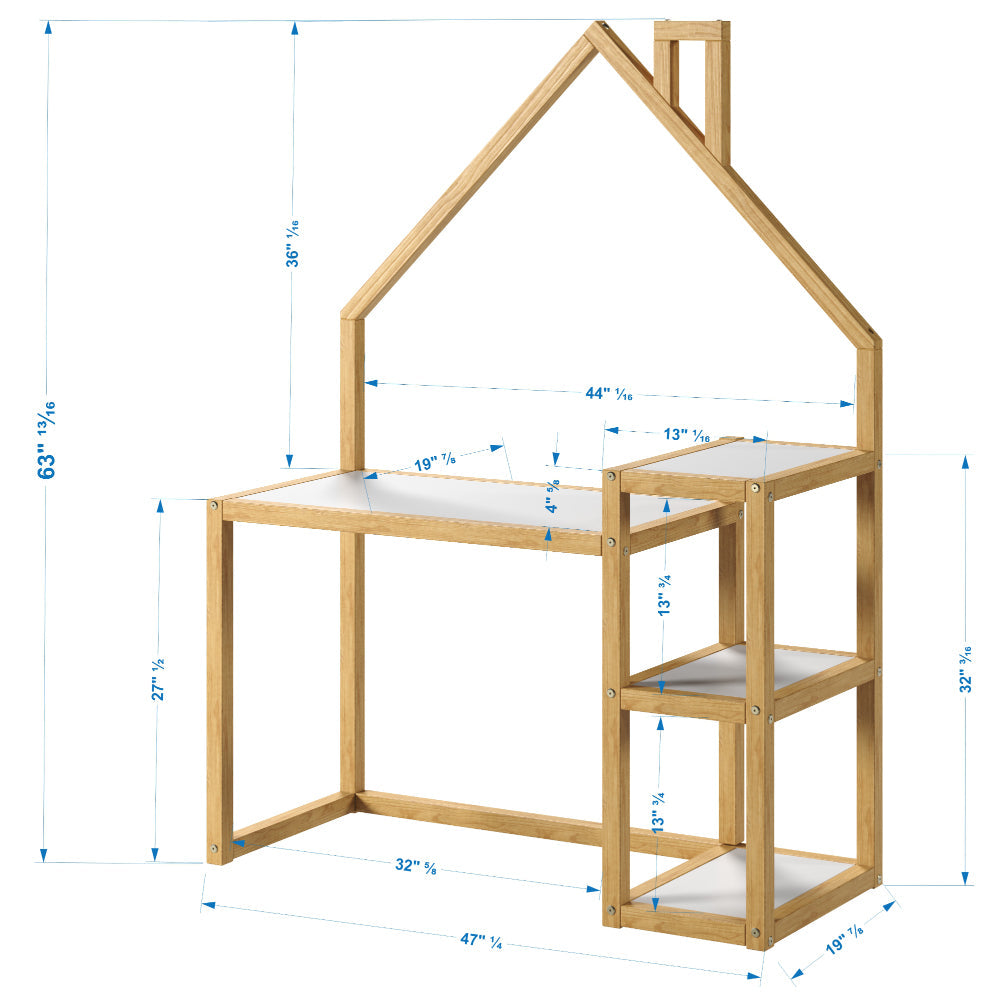 Casita Kids Montessori inspired Wood Desk