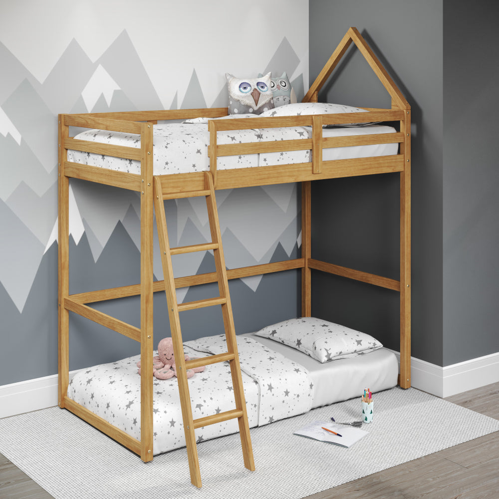 Casita Kids Loft Montessori inspired Twin Wood Bed