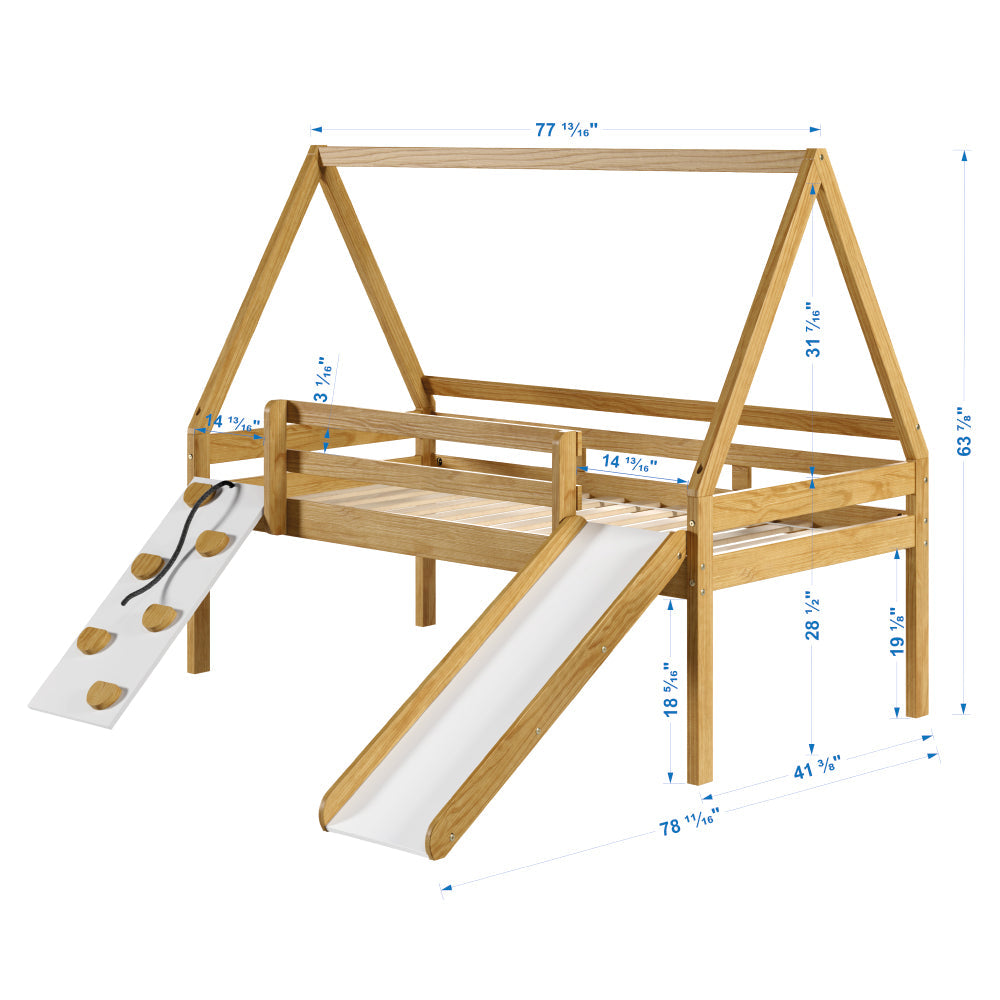 Casita Kids House Play Wood Montessori inspired Twin Bed