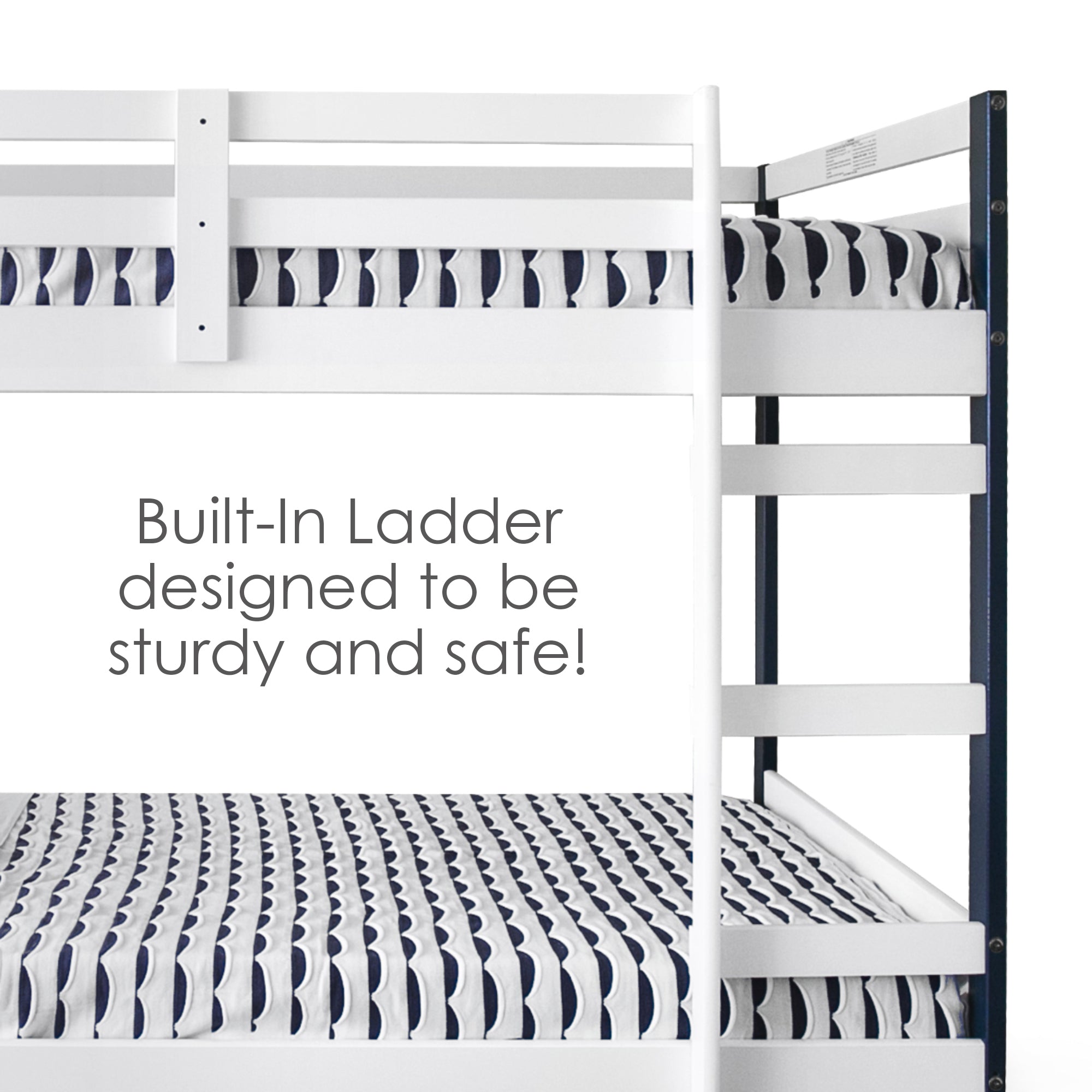 Letto Bunk Bed - Navy and White