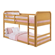 Rattan Kids Solid Wood Bunk Bed Twin Bed - Curva By