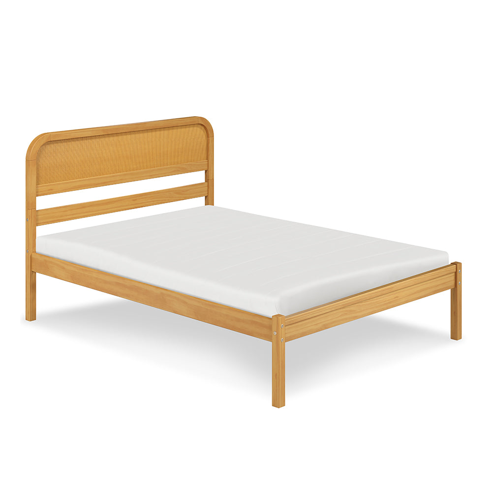 Rattan Solid Wood Full Bed - Curva by P'kolino