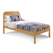 Rattan Kids Solid Wood Twin Bed - Curva By
