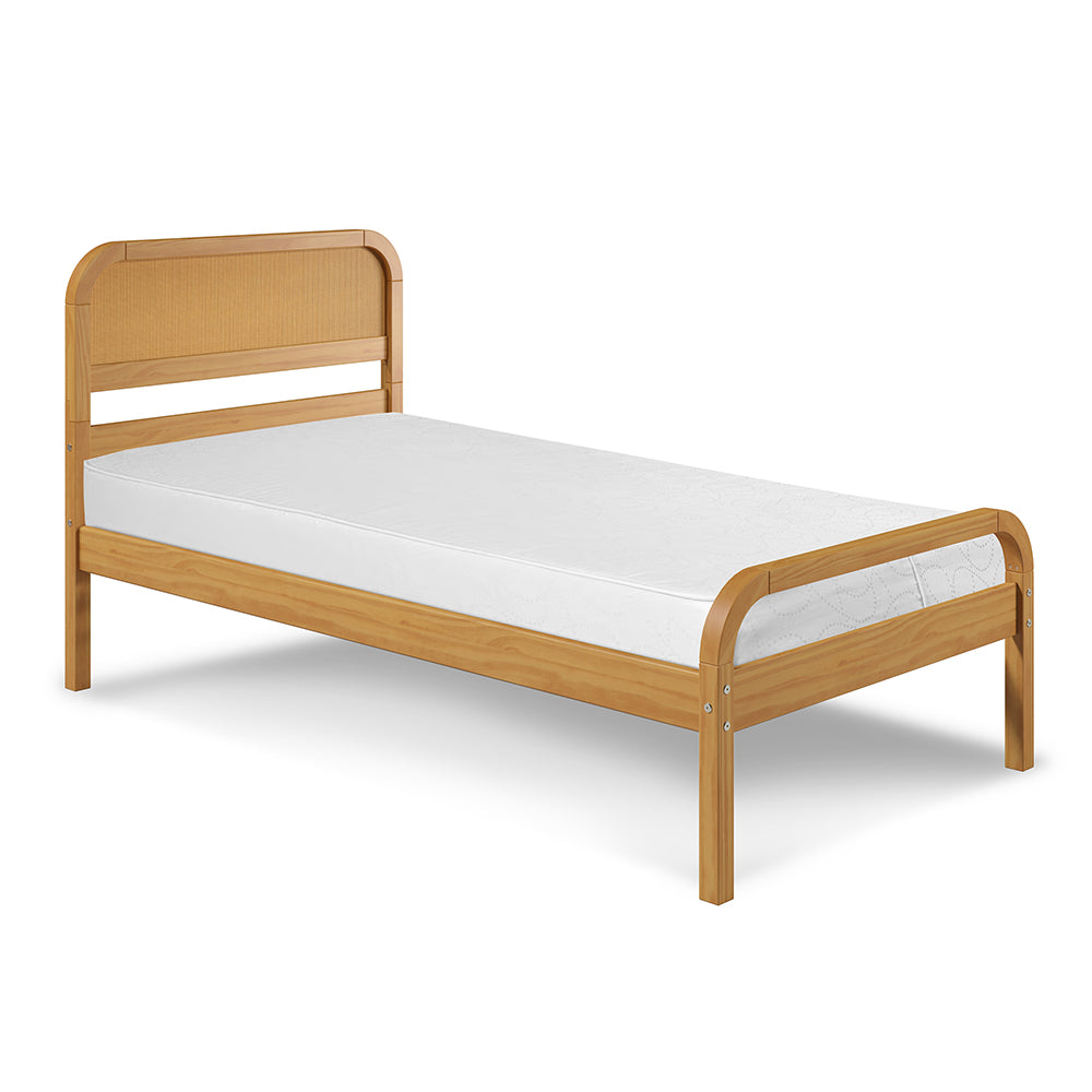 Rattan Kids Solid Wood Twin Bed - Curva by P'kolino