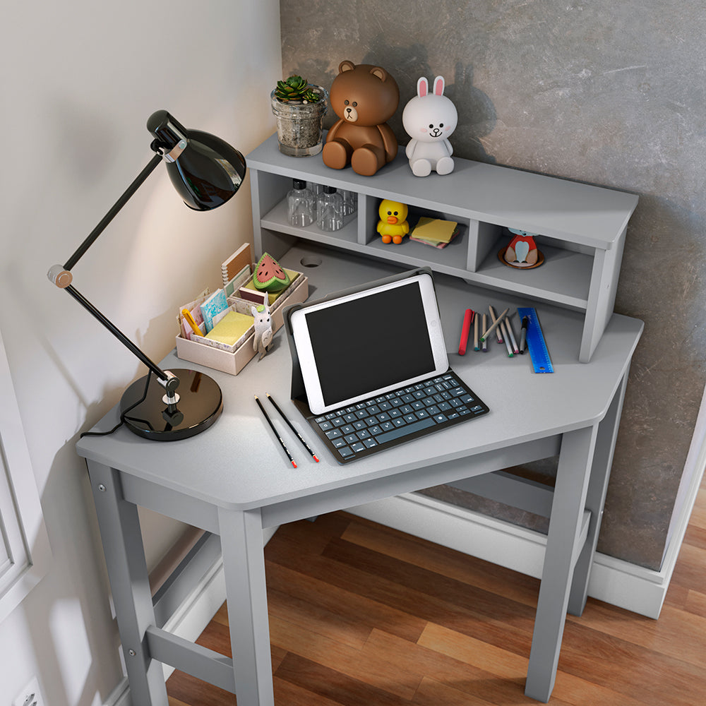 P'kolino Kids Corner Desk and Chair - Grey