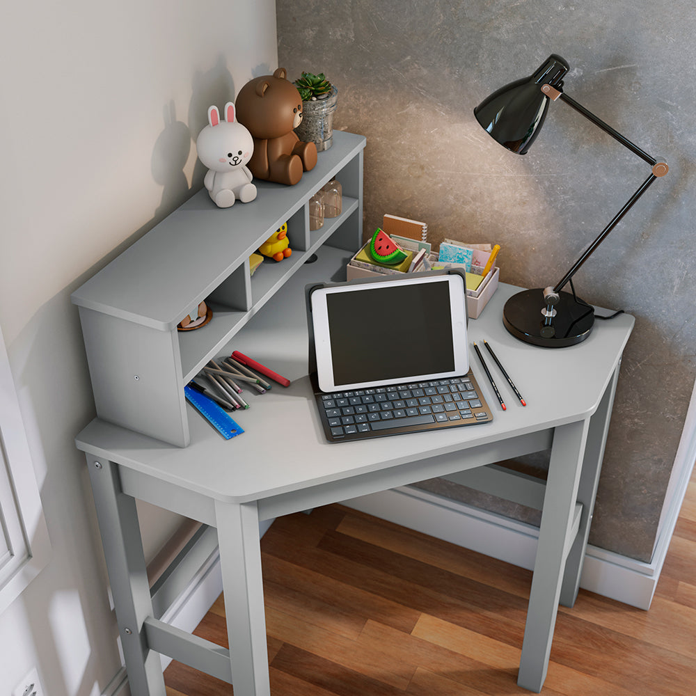 P'kolino Kids Corner Desk and Chair - Grey