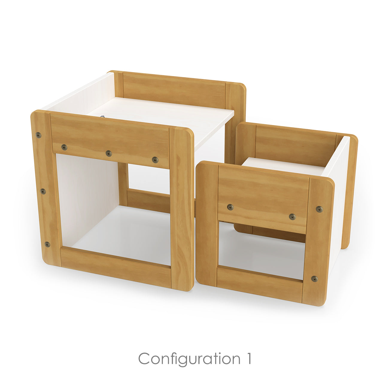 P'kolino Montessori Inspired Klick Duo Desk - Natural Wood