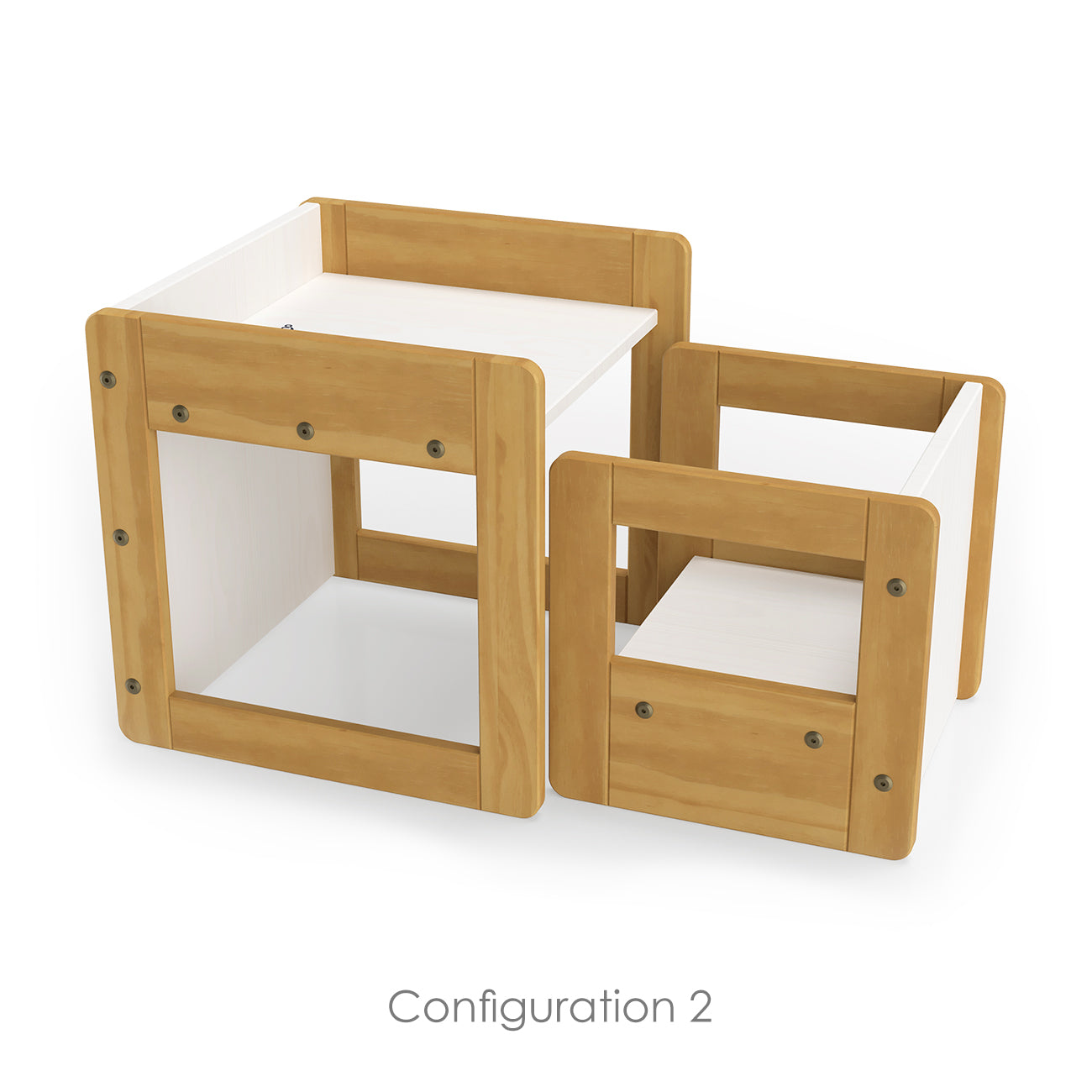 P'kolino Montessori Inspired Klick Duo Desk - Natural Wood