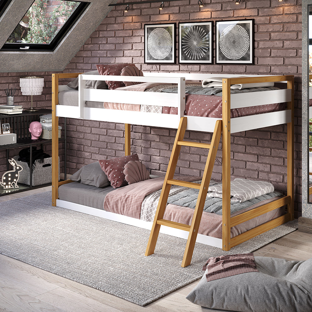 P'kolino Quadra Bunk Bed - White and Natural