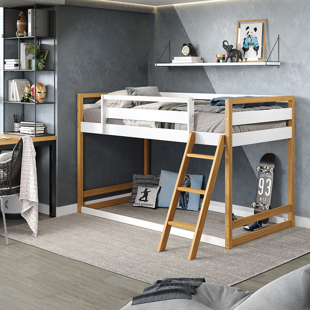 P'kolino Quadra Bunk Bed - White and Natural