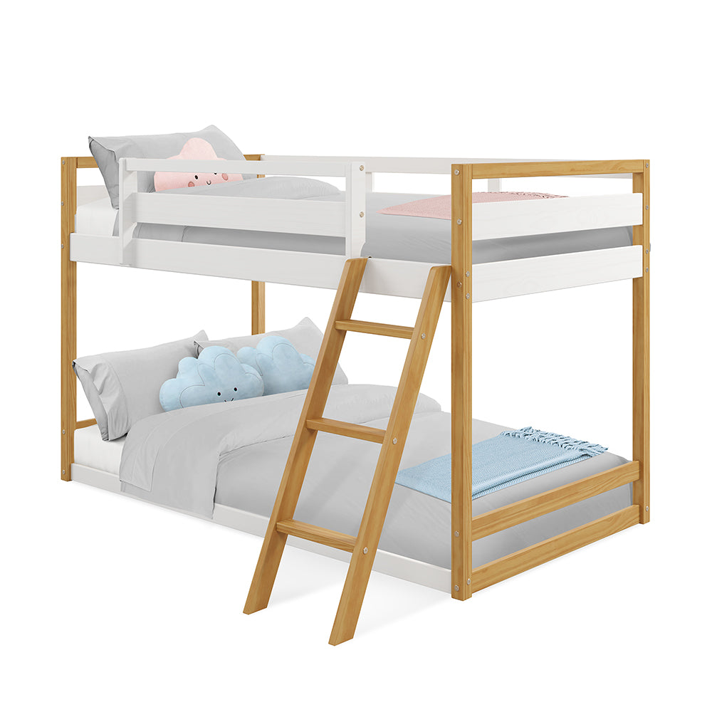 P'kolino Quadra Bunk Bed - White and Natural